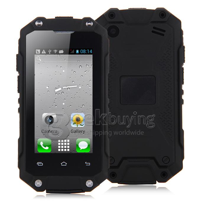 J5 IP54 waterproof Smartphone MTK6572W Dual Core 1.2Ghz 2.4 Inch Android4.2.2 OS 2.0MP 3G/WIFI - Black