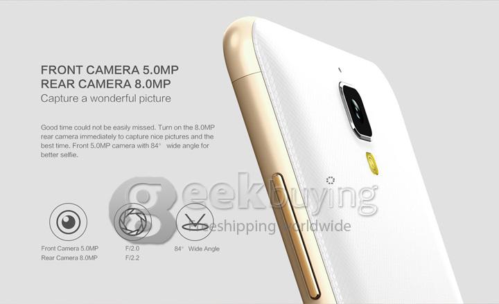 ZOPO ZP530 5.0inch 64-bit 4G LTE MTK6732 Quad Core 1.5GHz Android Phone 1GB 8GB 8.0MP IPS HD Screen Smartphone - Golden