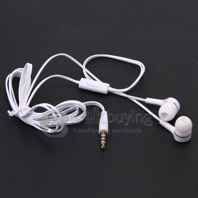 OVLENG IP530 Wired 3.5mm Deek Bass In-ear Headphone Noise Isolating with Mic for iPhone iPad Samsung Smartphone - White