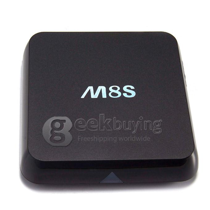 M8S Android 4K Mini Media Player Amlogic S812 Quad Core 2.0 GHz 4.4 HD 2G RAM 8G ROM AP6330 2.4G/5G WIFI BT4.0 XBMC-Black