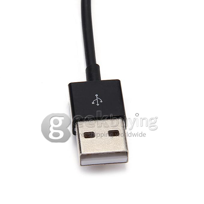 New Magnetic Smart Charging Charger Cable With LED Light For Sony Xperia - Black