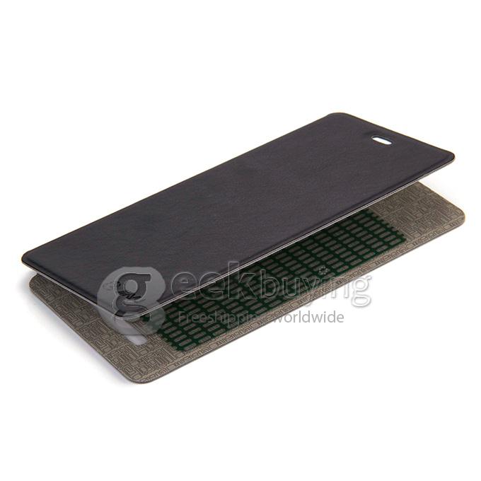 Protective PU Leather Hard Case Cover Shell for JIAYU S3 - Black