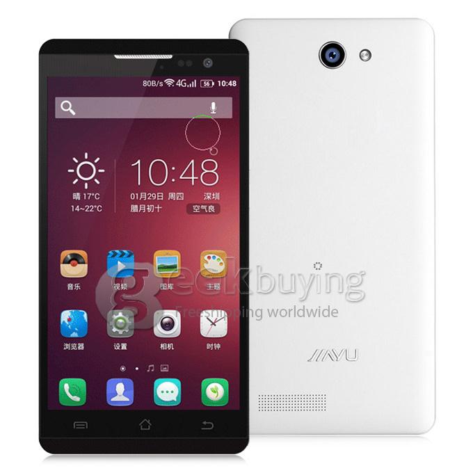 JIAYU F2 5.0 Inch 4G LTE MTK6582 Quad Core 1.3GHz Android 4.4 2GB RAM 16GB ROM Smartphone HD Gorilla Glass OTG - White