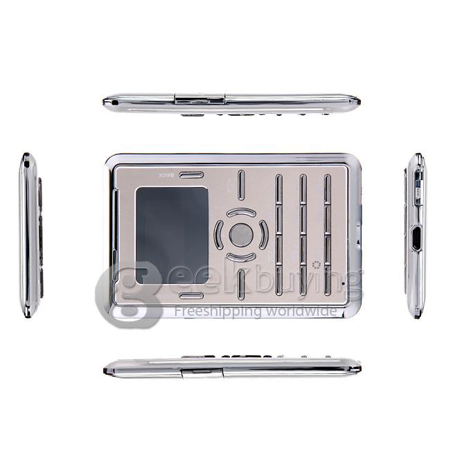 AEKU C5 Ultra Thin Slim 1.0 inch MTK Single Core Mini Pocket Card Cell Phones Bluetooth Built-in Battery - Golden