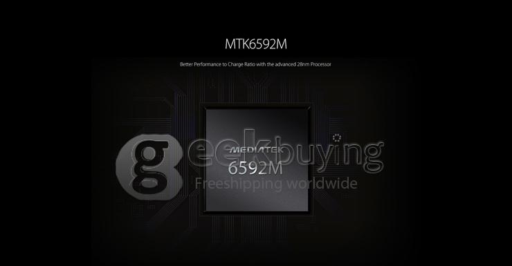 THL 5000T 5.0inch Android 4.4 Phone 5000mAh Fast Charge 13MP MTK6592M Octa Core 1.4GHz 1GB 8GB IPS HD OTG - Black