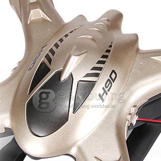 JJRC H9D 2.4G 4CH 6 Axis Gyro RC Quadcopter with 2.0MP Camera - Gold