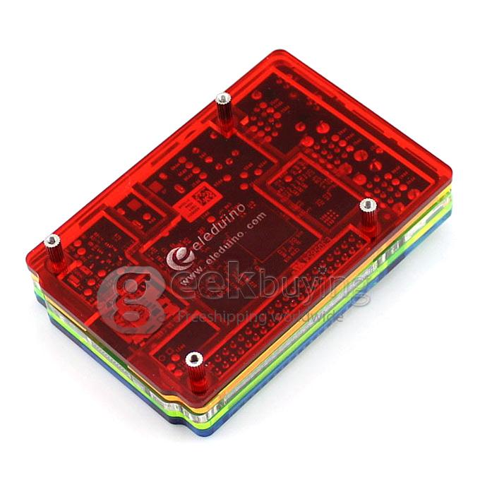 Raspberry Pi 2 Model B Project Board Development Board Linux Mini PC Broadcom BCM2836 ARM Cortex-A7 with Rainbow Case