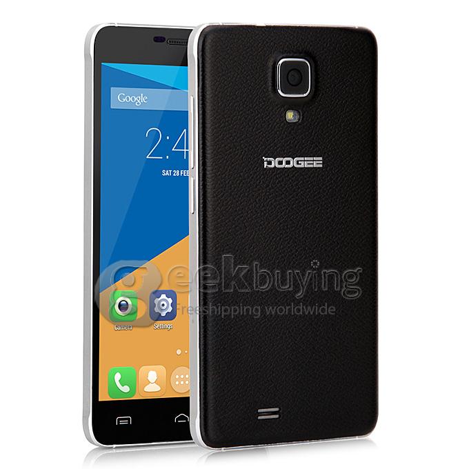 DOOGEE DG750 IRON BONE 4.7 Inch Android 4.4 Smartphone MTK6592 Octa Core 1GB RAM 8GB ROM 8.0MP 3G/GPS - Black