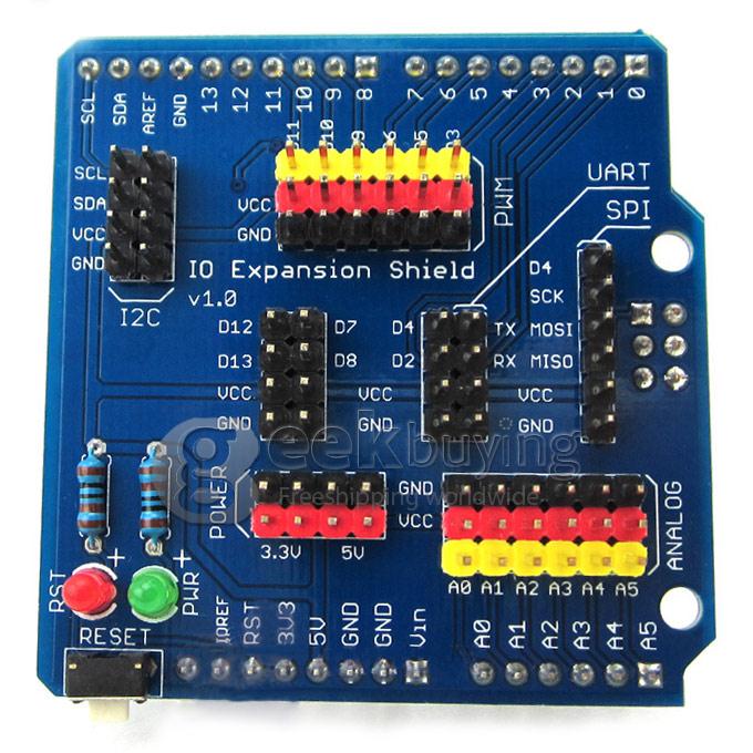 IO Expansion Board Sensor Shield Compatible with Arduino UNO / Leonardo / Mega2560