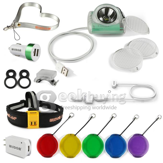 WISDOM Lamp 4A Super Bright USB Charging LED Headlamp for Cycling&Home Lighting Portable Power Bank for Mobile Phone