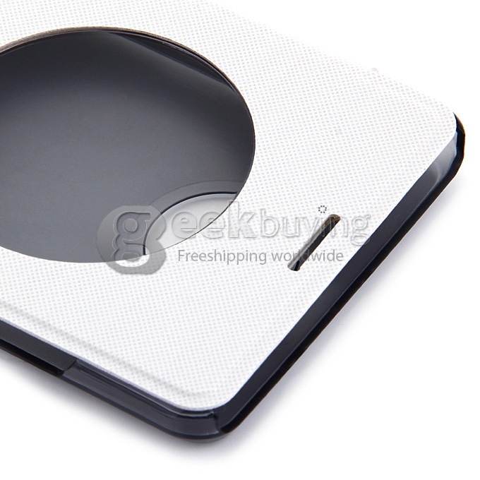 Original View Style Flip Cover Protective Case for Elephone P3000/P3000S 4G Smartphone - White