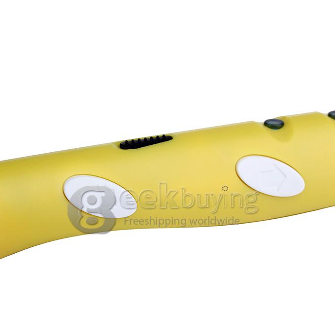 3D Stereoscopic Printing Pen Gen 1st 0.4mm Nozzle for 3D Drawing Doodling with ABS Filament Material - Yellow