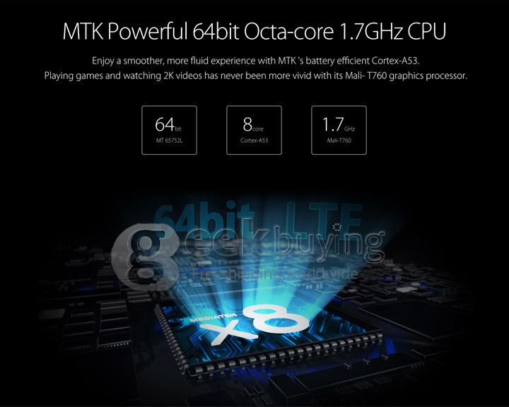THL 2015 64Bit 4G LTE 5.0 Inch FHD 1920x1080 Smartphone MTK6752 Octa Core 1.7 GHz Android 4.4 2GB RAM 16GB ROM - Black