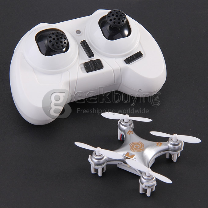 Cheerson CX-10A Nano Quadcopter with Headless Mode CX10A Quadcopter RTF - Silver