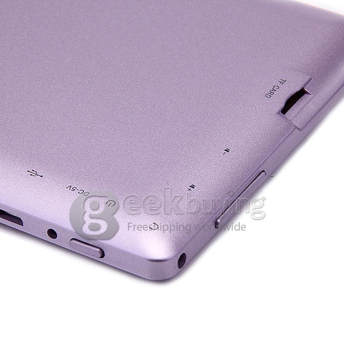 Q88 Plus 7 inch ALLWINNER A33 Quad Core 1.5GHZ 512MB/4G Dual Cameras WIFI BT Tablet PC - Purple
