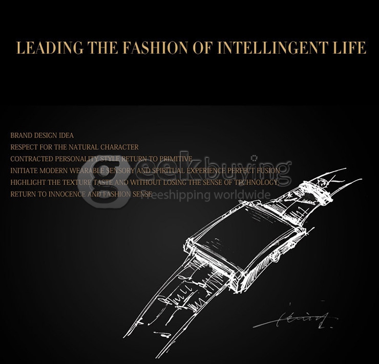 DM08 BT4.0 Smart Watch 0.3MP Camera 240*240 MTK2502A 128+32M Dial Bracelet Anti Lost Waterproof for Android IOS - Brown