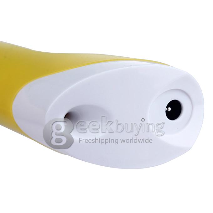 3D Stereoscopic Printing Pen Gen 1st 0.4mm Nozzle for 3D Drawing Doodling with ABS Filament Material - Yellow