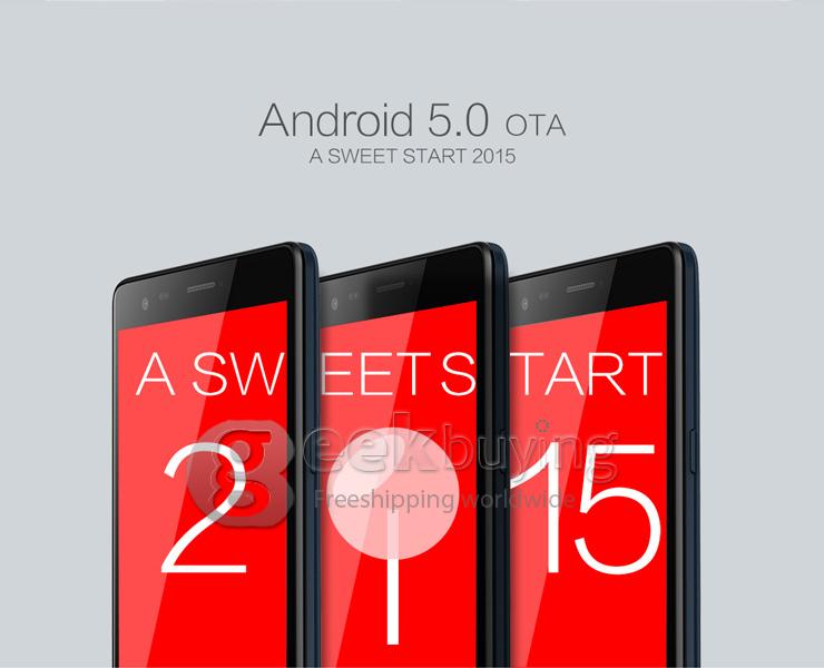 Mlais M52 Red Note 64 Bit 4G LTE 5.5inch MTK6752 Octa Core 1.7 GHz Android 5.0 2GB 16GB Smartphone 13.0MP HD OTG - Black