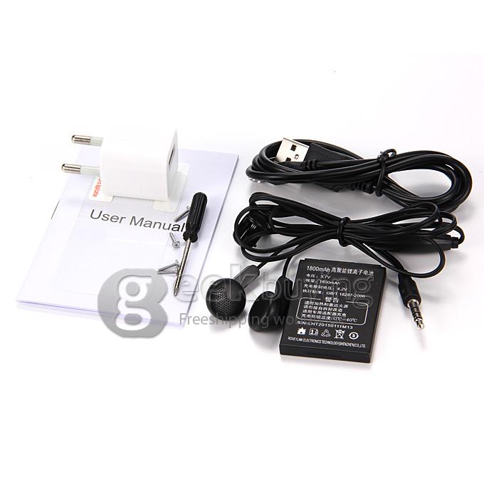 J5 IP54 waterproof Smartphone MTK6572W Dual Core 1.2Ghz 2.4 Inch Android4.2.2 OS 2.0MP 3G/WIFI - Black