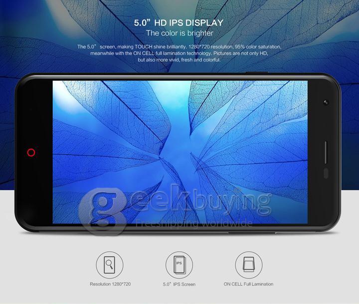 ZOPO ZP530 5.0inch 64-bit 4G LTE MTK6732 Quad Core 1.5GHz Android Phone 1GB 8GB 8.0MP IPS HD Screen Smartphone - Golden