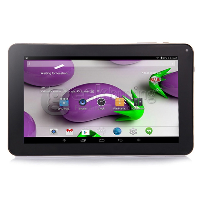 V90 9 inch Allwinner A33 Quad Core 1.5GHz 512MB/8G ROM Dual Cameras Wifi BT OTG Tablet PC - White