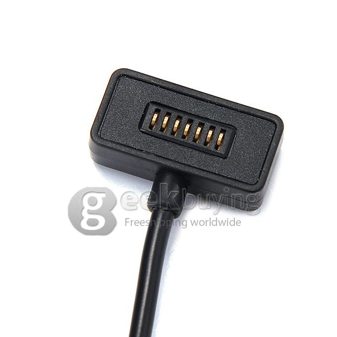USB Charger Cradle Charging Dock Cable for Microsoft Band Fitness Tracker Smartwatch Health Monitor - Black
