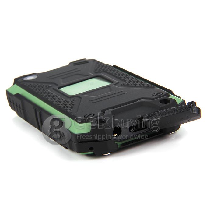 J5 IP54 waterproof Smartphone MTK6572W Dual Core 1.2Ghz 2.4 Inch Android4.2.2 OS 2.0MP 3G/WIFI - Green