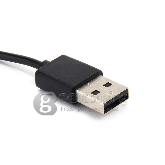 USB Charger Cradle Charging Dock Cable for Microsoft Band Fitness Tracker Smartwatch Health Monitor - Black