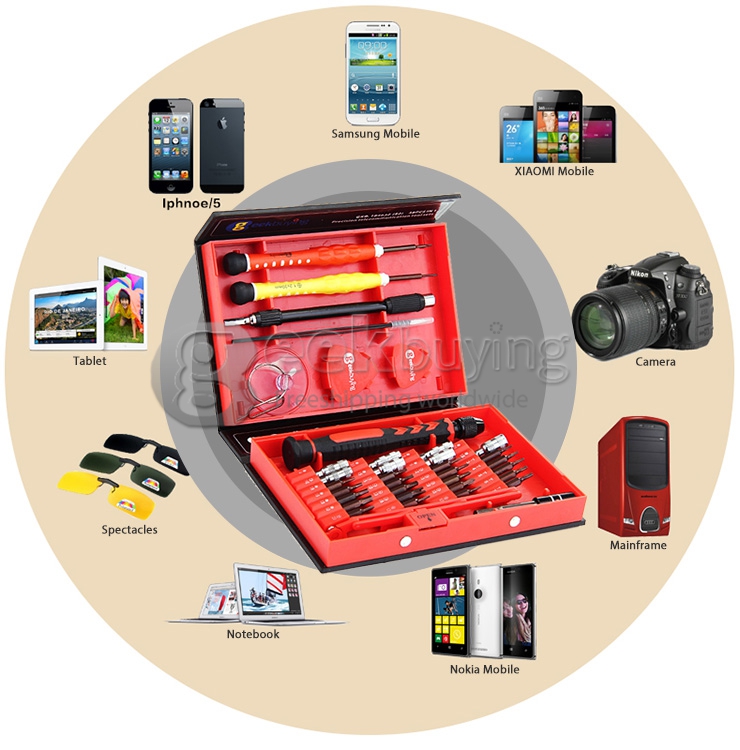 Multi Function Premium Repair Tools Kit 38 in 1 Tool Set GeekBuying Edition for Smartphone/Tablet/TV Box