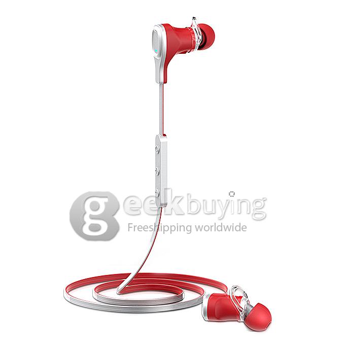 Roman S370 Bluetooth 4.1 Wireless Handsfree Sports Headphone with Volume Control for Smart Phone Tablet PC - Red