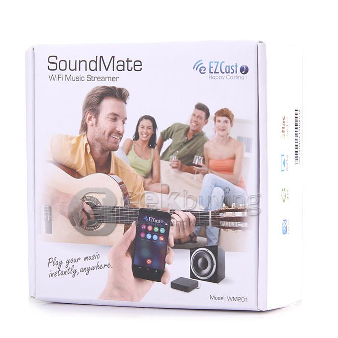 EZcast DLNA Airplay Sound Mate WM201 Hi-Fi Wireless Mini Wi-fi Music Streamer APP AM8253 for Smart Phones/Tablet PC