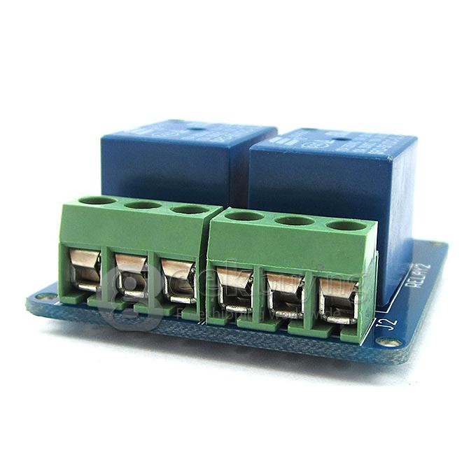 2 Channel 5V Dual Relay Module for Arduino High Level Trigger (Works with Official Arduino Boards)