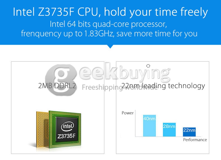 CHUWI V89 8.9 Inch Dual OS Win8+ Android 4.4 Tablet PC Intel Z3735F Quad Core 1.83GHz 2GB/64GB 1920*1200 BT GPS 3G-White
