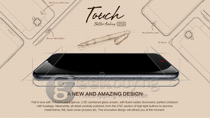 ZOPO ZP530 5.0inch 64-bit 4G LTE MTK6732 Quad Core 1.5GHz Android Phone 1GB 8GB 8.0MP IPS HD Screen Smartphone - Golden