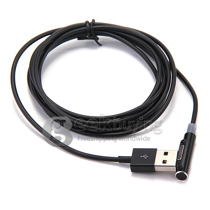 New Magnetic Smart Charging Charger Cable With LED Light For Sony Xperia - Black