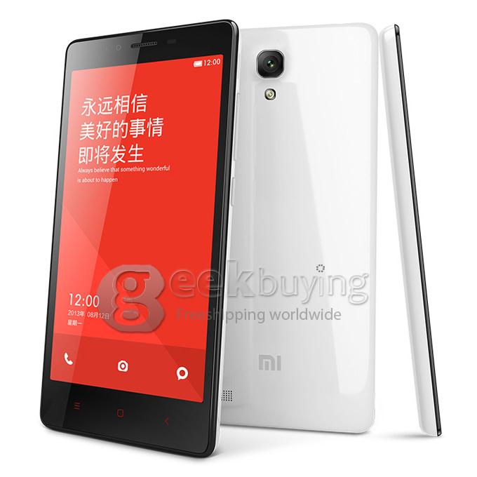 Xiaomi Redmi Note 5.5inch 4G LTE MIUI V6 1GB 8GB Smartphone Snapdragon MSM8916 Quad Core 1.2GHz 13.0MP GPS/OTG - White