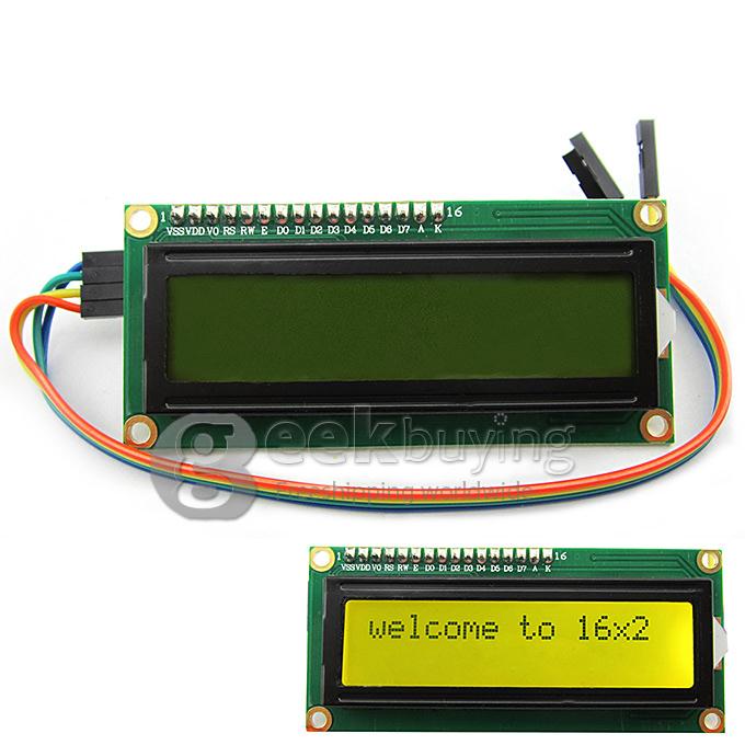 I2C / IIC LCD 1602 ARM Yellow-Green Display Module for Arduino / Raspberry Pi / AVR / ARM