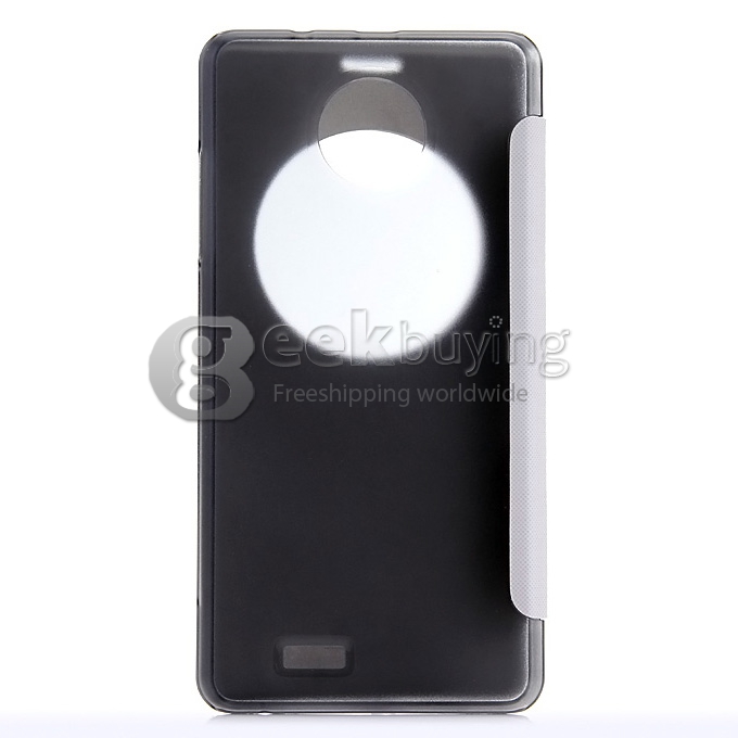Original View Style Flip Cover Protective Case for Elephone P3000/P3000S 4G Smartphone - White