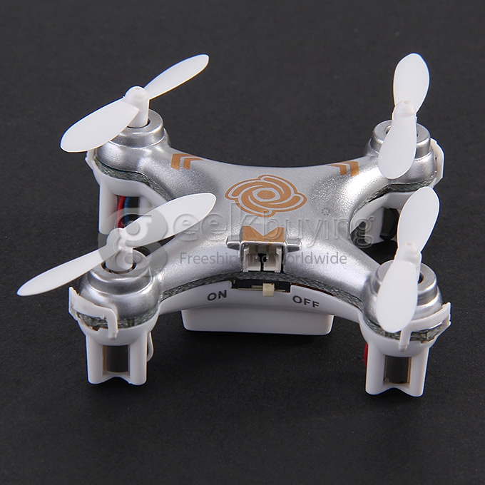 Cheerson CX-10A Nano Quadcopter with Headless Mode CX10A Quadcopter RTF - Silver