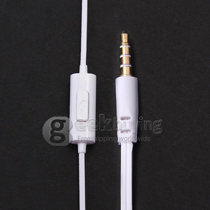 OVLENG IP530 Wired 3.5mm Deek Bass In-ear Headphone Noise Isolating with Mic for iPhone iPad Samsung Smartphone - White