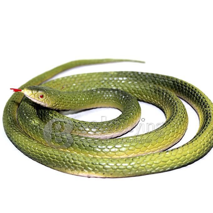 April Fool's Day 1.25 Meters High Simulation Toy Snake - Green