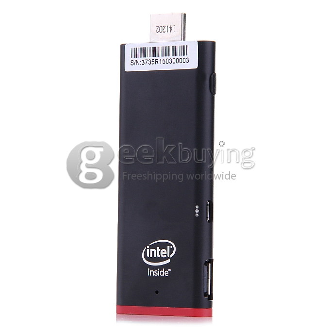 Beelink Pocket P2 Windows10 TV Stick Dongle Quad Core Intel Z3735F 64bit 1.8GHz 2G RAM 32G ROM Wifi Bluetooth - Black