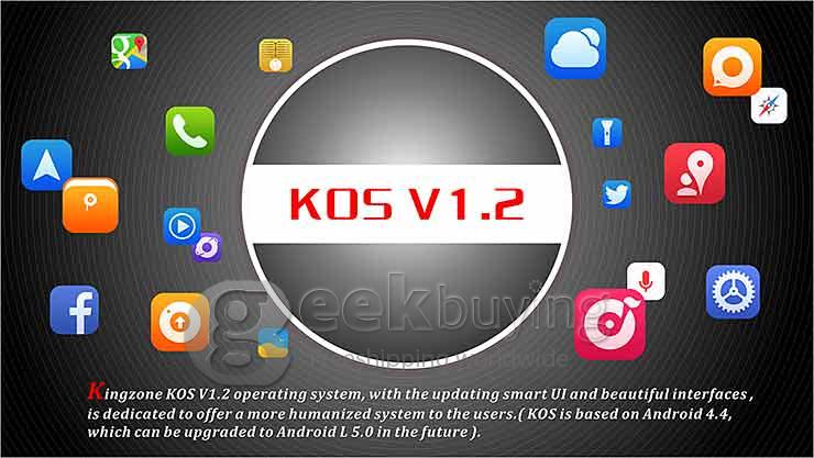 Kingzone Z1 5.5inch 64Bit 4G LTE MTK6752 Octa Core 1.7 GHz Android 4.4 Smartphone 2GB 16GB HD JDI Screen NFC OTG - Black