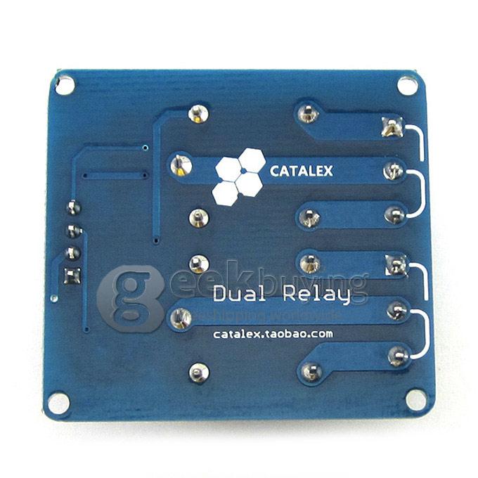 2 Channel 5V Dual Relay Module for Arduino High Level Trigger (Works with Official Arduino Boards)