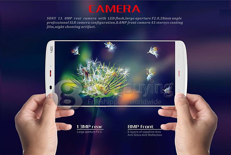 Kingzone Z1 5.5inch 64Bit 4G LTE MTK6752 Octa Core 1.7 GHz Android 4.4 Smartphone 2GB 16GB HD JDI Screen NFC OTG - Black