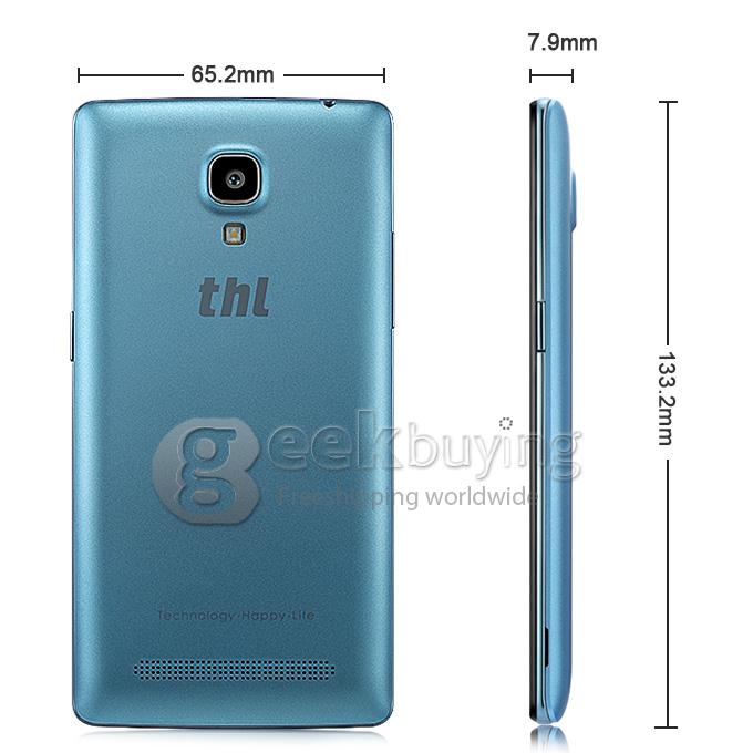 THL T12 4.5 Inch HD Screen Android 4.4 Smartphone MTK6592M Octa Core 1.4GHz 1GB RAM 8GB ROM 8.0MP 3G/GPS - Blue