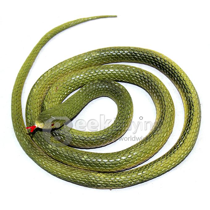 April Fool's Day 1.25 Meters High Simulation Toy Snake - Green