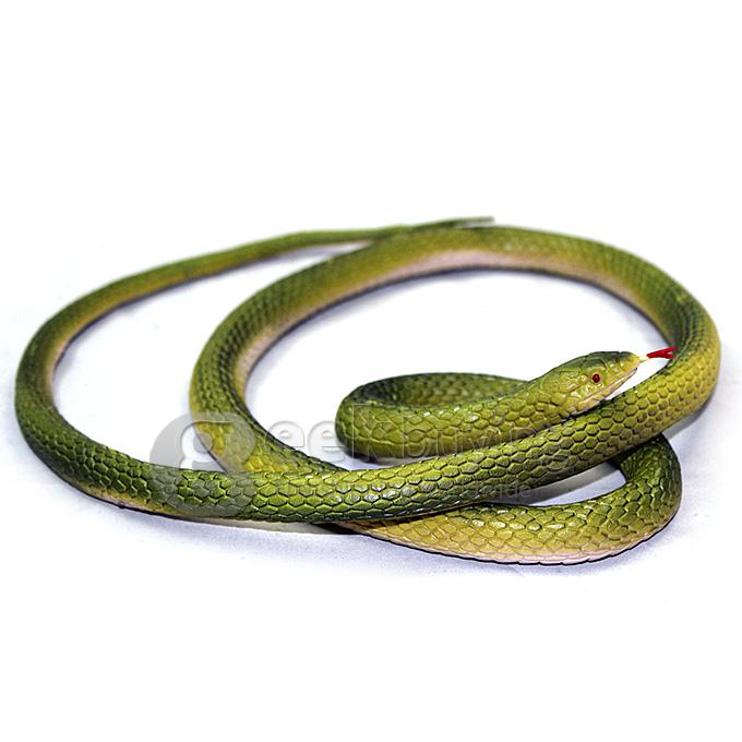 April Fool's Day 1.25 Meters High Simulation Toy Snake - Green