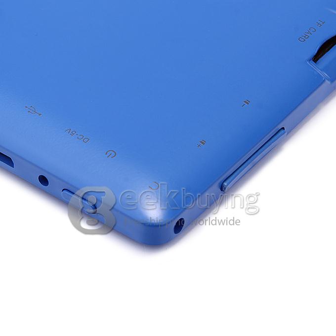 Q88 Plus 7 inch ALLWINNER A33 Quad Core 1.5GHZ 512MB/4G Dual Cameras WIFI BT Tablet PC - Blue