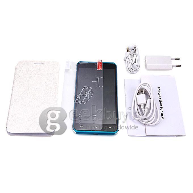TIMMY E86 5.5inch IPS HD MTK6582 Quad Core 1.3GHz Android 4.4 Smartphone RAM 8GB ROM 3G GPS - Blue
